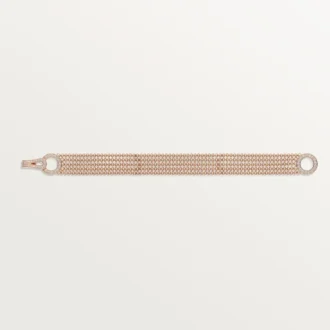 Agrafe-Armband, kleines Modell, halb gepavé