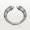 Armbänder „Geometrie & Contrastes“, Türkis, pavé-gefasst
