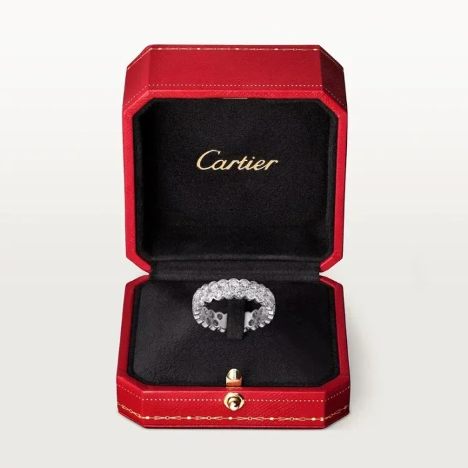 Broderie De Cartier Ehering – Weißgold, Diamanten – Cartier