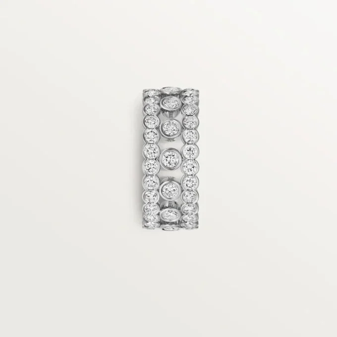 Broderie-Ring von Cartier, dreireihig, Diamanten