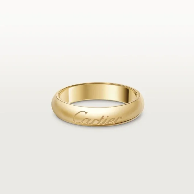 C de Cartier Ehering, 4 mm Breite