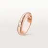 C de Cartier Ehering, 4 mm Breite, 1 Diamant