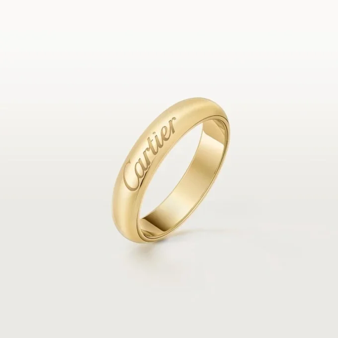 C de Cartier Ehering, 4 mm Breite