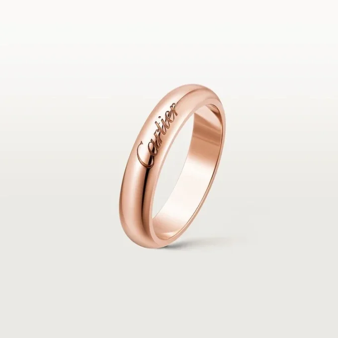 C de Cartier Ehering, 4 mm Breite