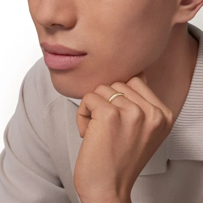 C de Cartier Ehering, 4 mm Breite