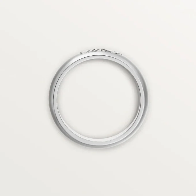 C de Cartier Ehering, 4 mm Breite