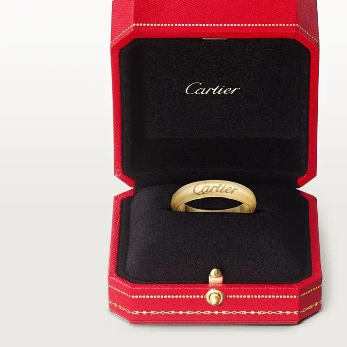 C de Cartier Ehering, 4 mm Breite