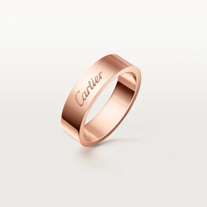 C de Cartier Ehering, 5 mm Breite
