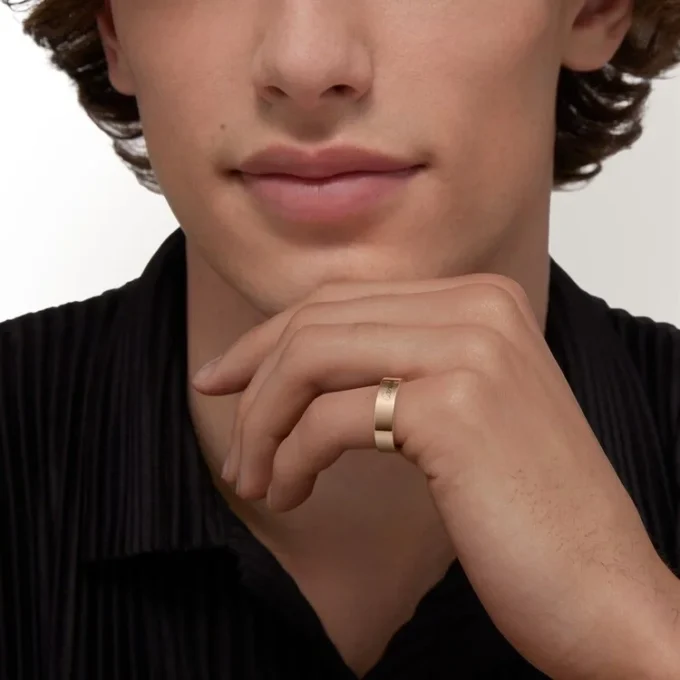 C de Cartier Ehering, 5 mm Breite