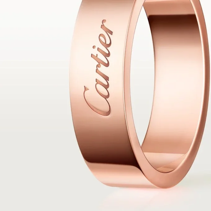 C de Cartier Ehering, 5 mm Breite