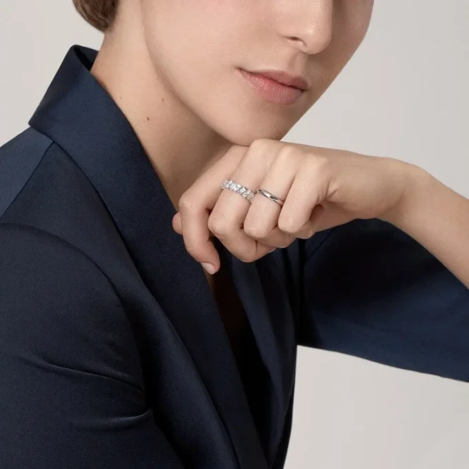 C de Cartier Ehering – Platin – Cartier