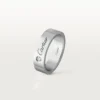 C de Cartier Ehering – Platin, Diamant – Cartier