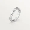 C de Cartier Ehering – Platin, Diamant – Cartier