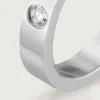 C de Cartier Ehering – Platin, Diamant – Cartier