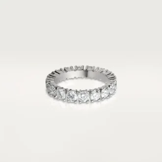 Cartier Destinee Ehering, 4,1 mm breit, pavé-besetzt
