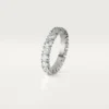Cartier Destinee Ehering, 4,1 mm breit, pavé-besetzt