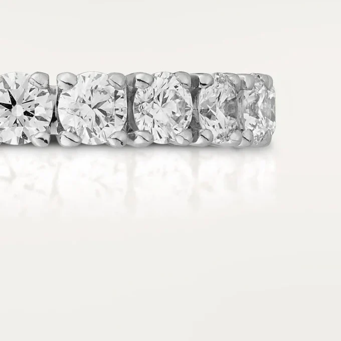 Cartier Destinee Ehering, 4,1 mm breit, pavé-besetzt