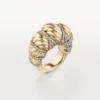 Cartier Libre Tressage Ring, Diamanten