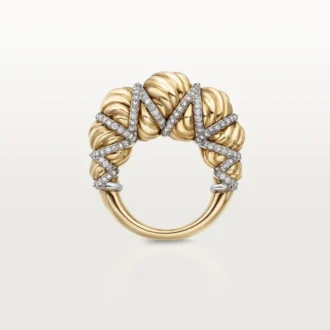 Cartier Libre Tressage Ring, Diamanten