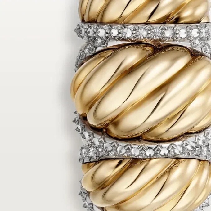 Cartier Libre Tressage Ring, Diamanten