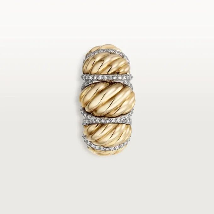 Cartier Libre Tressage Ring, Diamanten