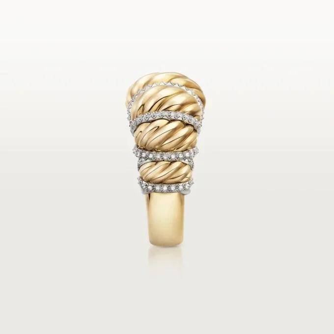 Cartier Libre Tressage Ring, Diamanten