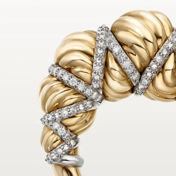 Cartier Libre Tressage Ring, Diamanten