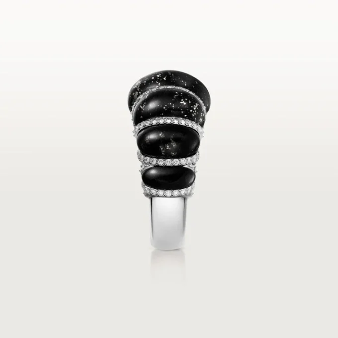Cartier Libre Tressage Ring, Metaquartzit, Diamanten