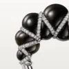 Cartier Libre Tressage Ring, Obsidian, Diamanten