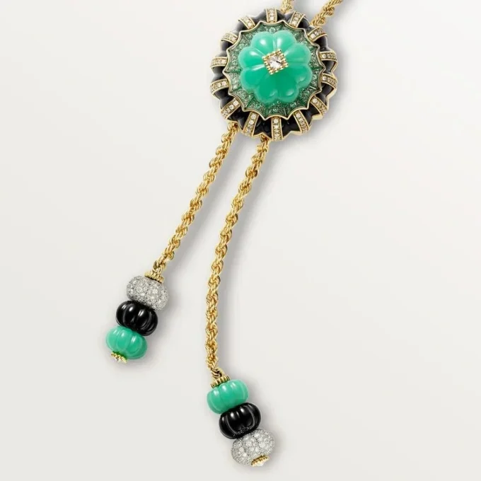 Cartier Libre Tuttitutti Halskette, Chrysopras