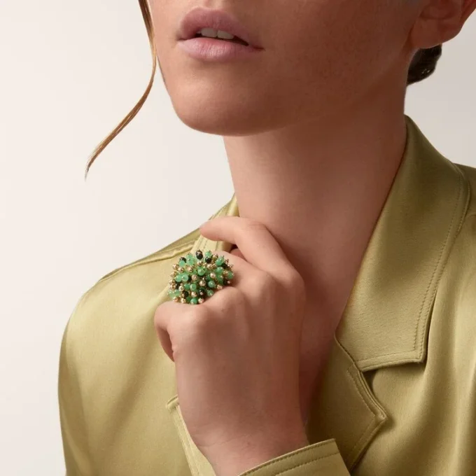 Cartier Libre Tuttitutti Ring, Chrysopras