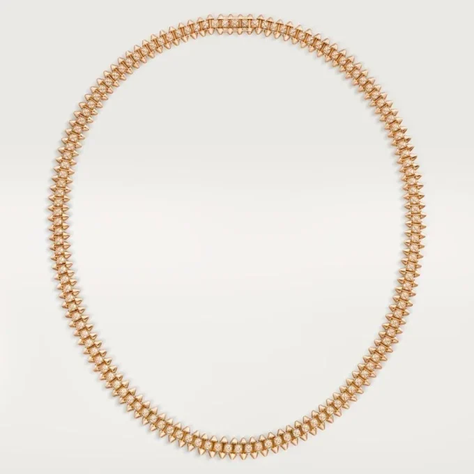 Clash de Cartier Halskette, flexibel, kleines Modell, mit Pavé-Fassung