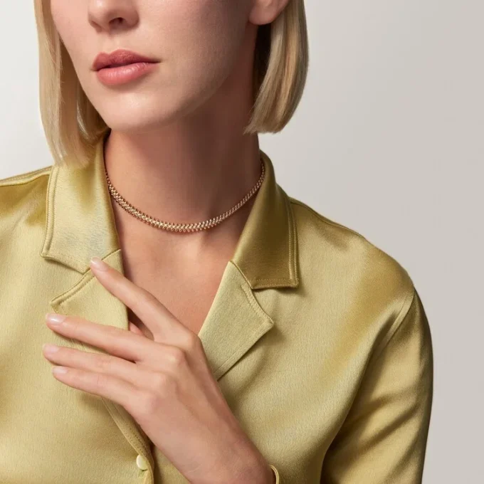 Clash de Cartier Halskette, flexibel, kleines Modell, mit Pavé-Fassung