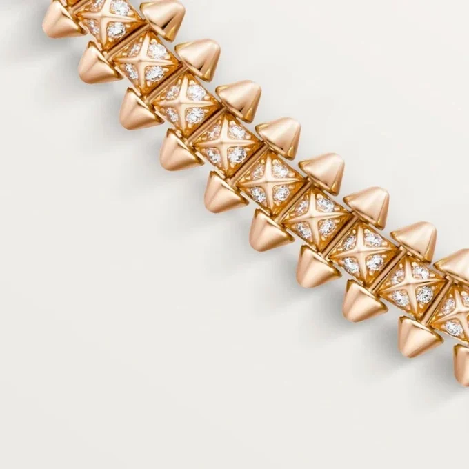 Clash de Cartier Halskette, flexibel, kleines Modell, mit Pavé-Fassung