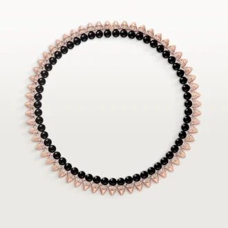 Clash de Cartier Halskette, flexibel, Onyx, extragroßes Modell, Diamanten