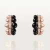 Clash de Cartier Ohrringe, Onyx, extragroßes Modell, Diamanten