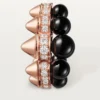 Clash de Cartier Ohrringe, Onyx, extragroßes Modell, Diamanten