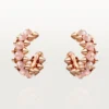 Clash de Cartier Ohrringe, rosa Chalcedon
