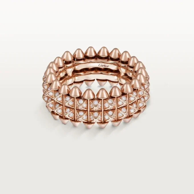 Clash de Cartier Ring, doppelreihig, pavé-gefasst