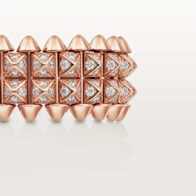 Clash de Cartier Ring, doppelreihig, pavé-gefasst