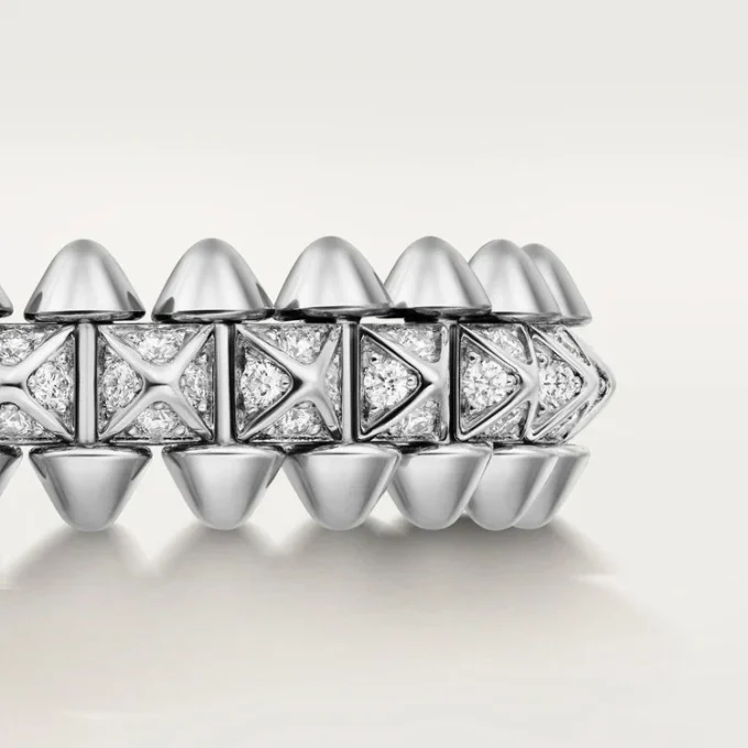 Clash de Cartier Ring, kleines Modell, mit Pavé-Besatz