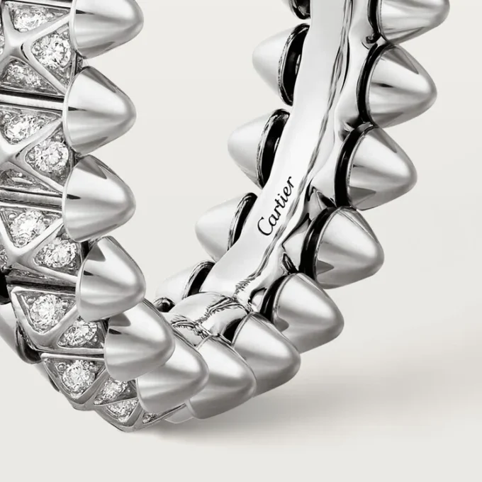 Clash de Cartier Ring, kleines Modell, mit Pavé-Besatz