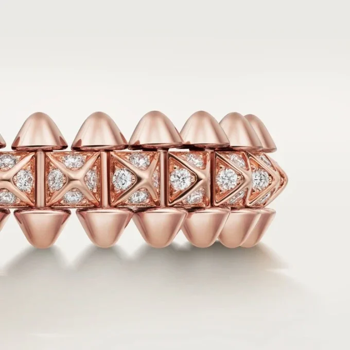 Clash de Cartier Ring, kleines Modell, mit Pavé-Besatz