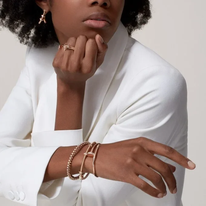 Ecrou de Cartier Rechter Ohrring – Roségold, Diamanten – Cartier