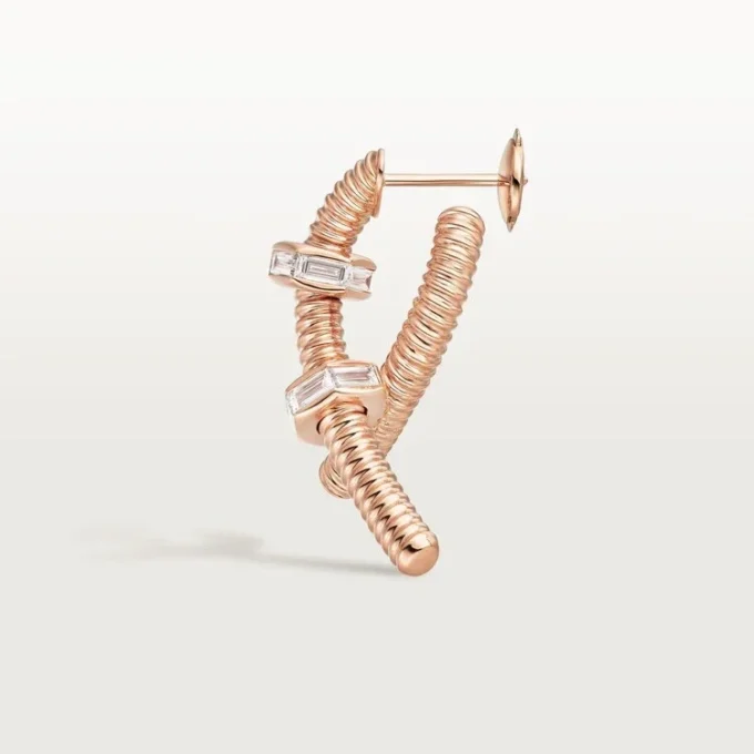 Ecrou de Cartier Rechter Ohrring – Roségold, Diamanten – Cartier