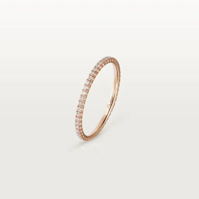 Etincelle de Cartier Ehering, 1,5 mm breit, pavé-besetzt
