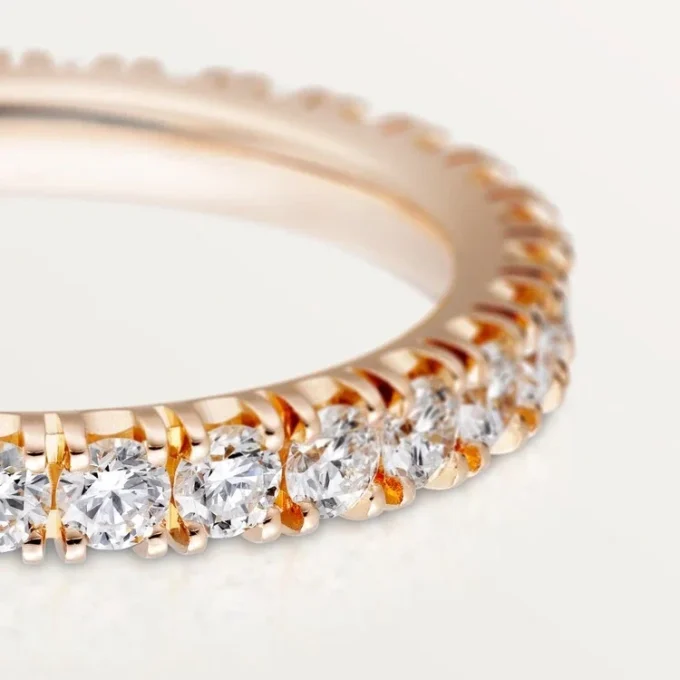 Etincelle de Cartier Ehering, 2,6 mm breit, pavé-besetzt