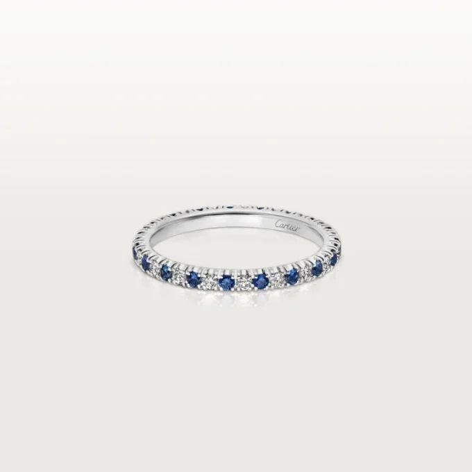 Etincelle de Cartier Ehering – Platin, Saphire, Diamanten – Cartier