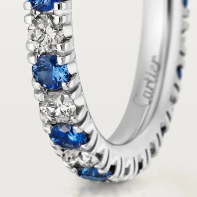 Etincelle de Cartier Ehering – Platin, Saphire, Diamanten – Cartier