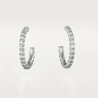 Etincelle de Cartier Ohrringe, kleines Modell – Weißgold, Diamanten – Cartier